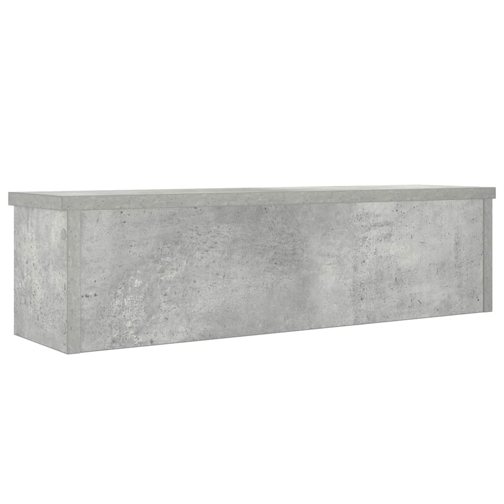 vidaXL Keukenrek stapelbaar 60x15x16 cm bewerkt hout betongrijs