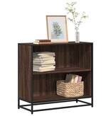 VidaXL Boekenkast 80x35x76 cm bewerkt hout bruin eikenkleur