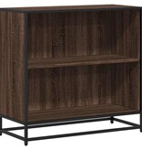 VidaXL Boekenkast 80x35x76 cm bewerkt hout bruin eikenkleur