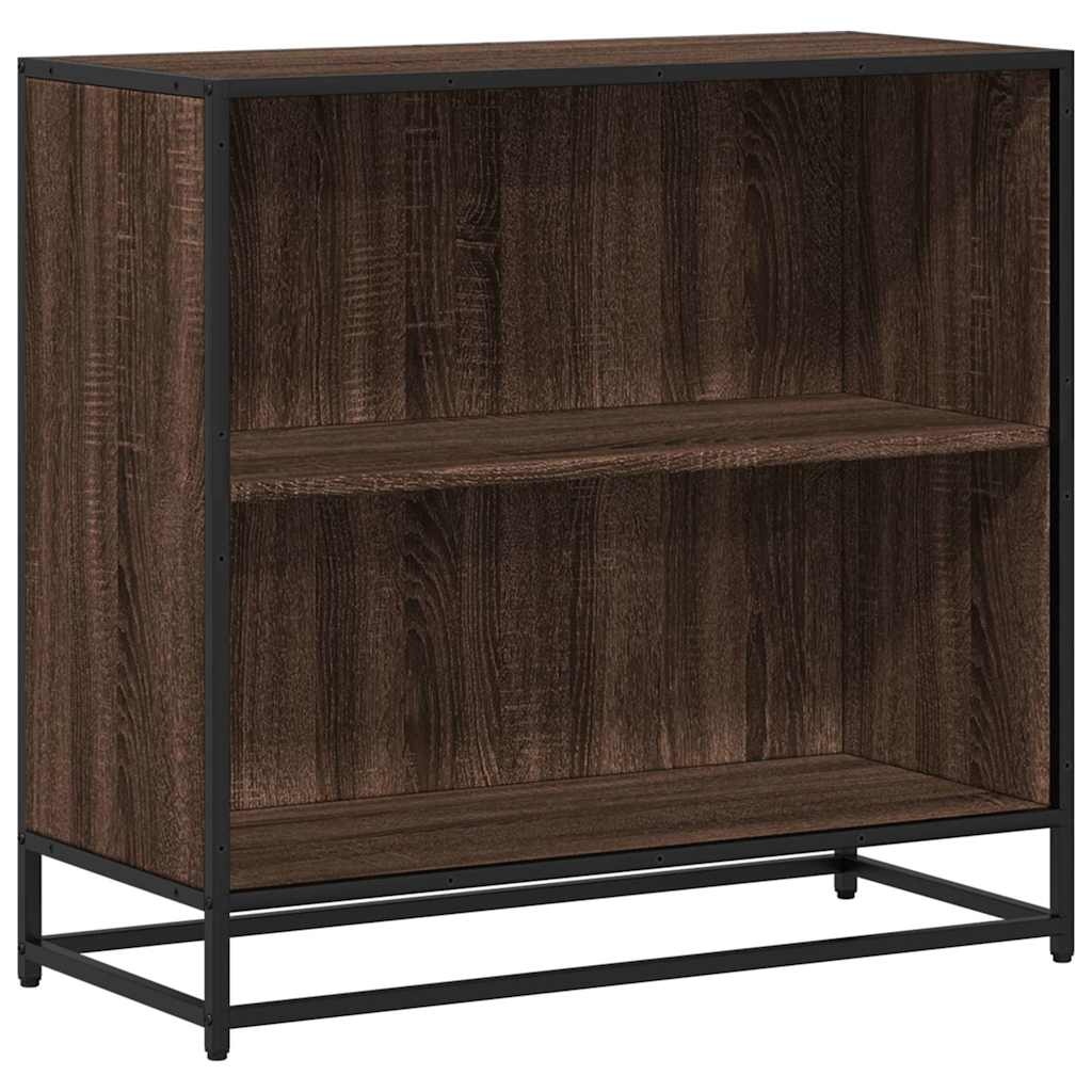 VidaXL Boekenkast 80x35x76 cm bewerkt hout bruin eikenkleur