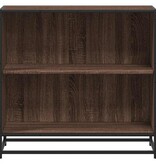 VidaXL Boekenkast 80x35x76 cm bewerkt hout bruin eikenkleur