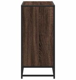 VidaXL Boekenkast 80x35x76 cm bewerkt hout bruin eikenkleur