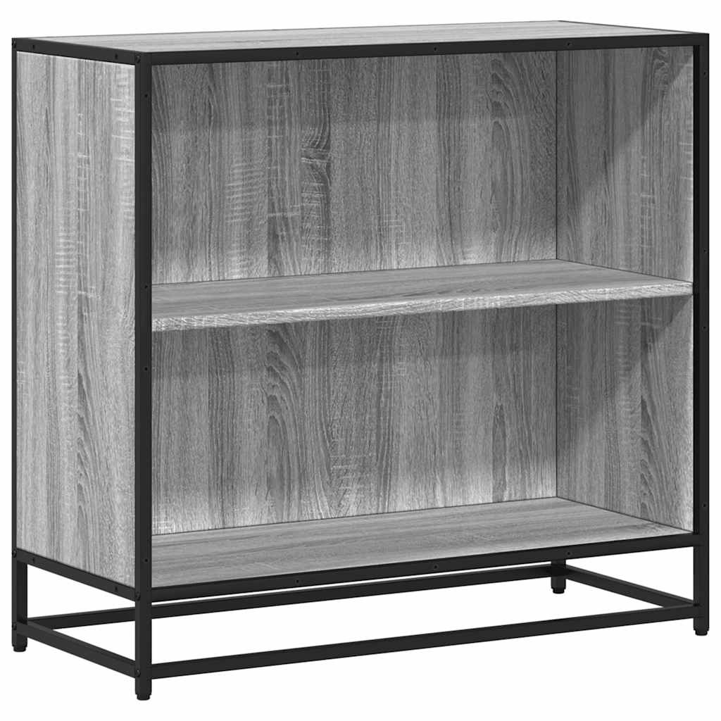 VidaXL Boekenkast 80x35x76 cm bewerkt hout grijs sonoma eikenkleurig