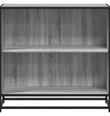 VidaXL Boekenkast 80x35x76 cm bewerkt hout grijs sonoma eikenkleurig