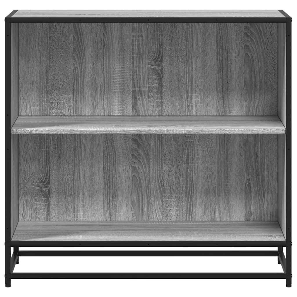 VidaXL Boekenkast 80x35x76 cm bewerkt hout grijs sonoma eikenkleurig