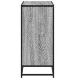 VidaXL Boekenkast 80x35x76 cm bewerkt hout grijs sonoma eikenkleurig