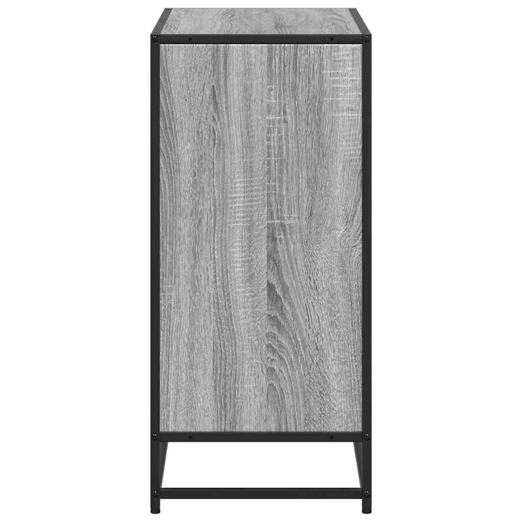 VidaXL Boekenkast 80x35x76 cm bewerkt hout grijs sonoma eikenkleurig