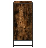 VidaXL Boekenkast 80x35x76 cm bewerkt hout gerookt eikenkleurig