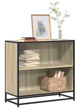 VidaXL Boekenkast 80x35x76 cm bewerkt hout sonoma eikenkleurig