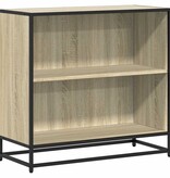 VidaXL Boekenkast 80x35x76 cm bewerkt hout sonoma eikenkleurig