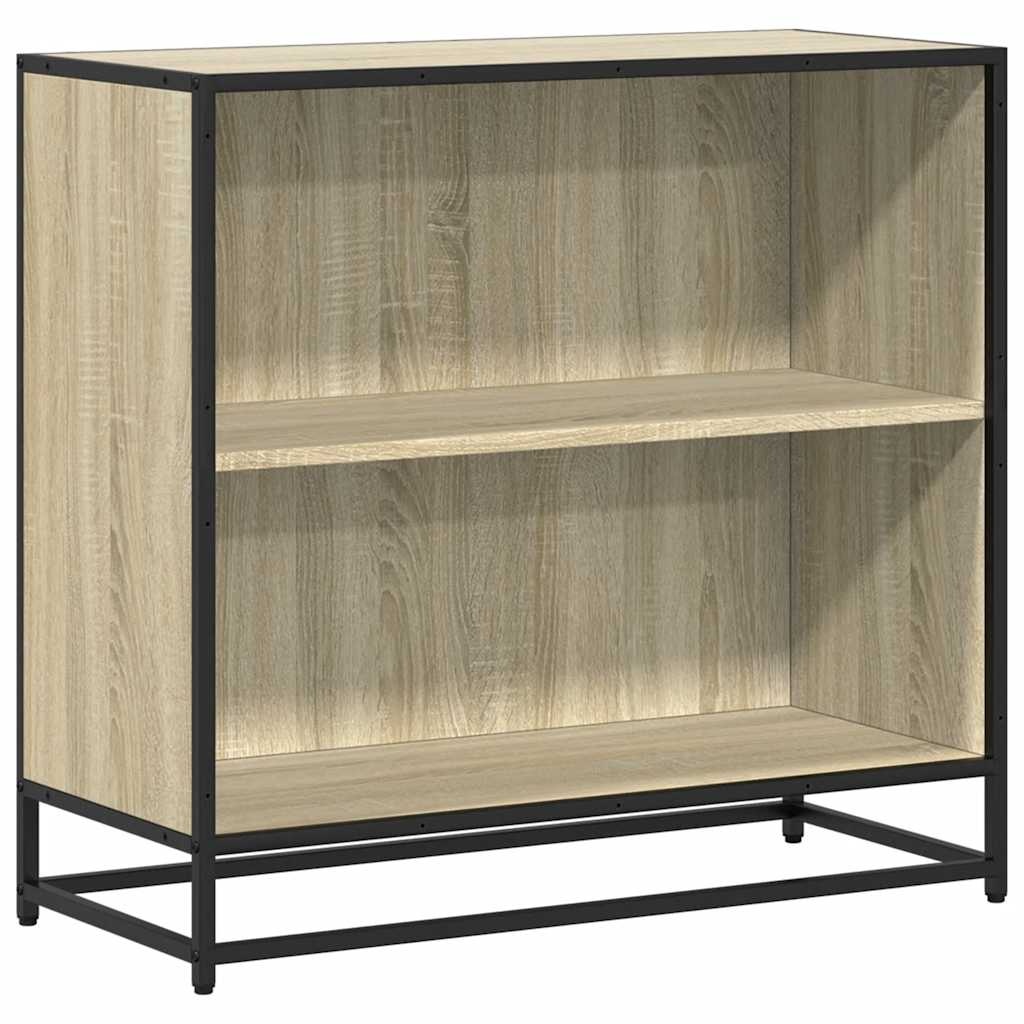 VidaXL Boekenkast 80x35x76 cm bewerkt hout sonoma eikenkleurig