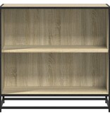 VidaXL Boekenkast 80x35x76 cm bewerkt hout sonoma eikenkleurig
