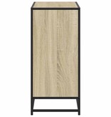 VidaXL Boekenkast 80x35x76 cm bewerkt hout sonoma eikenkleurig