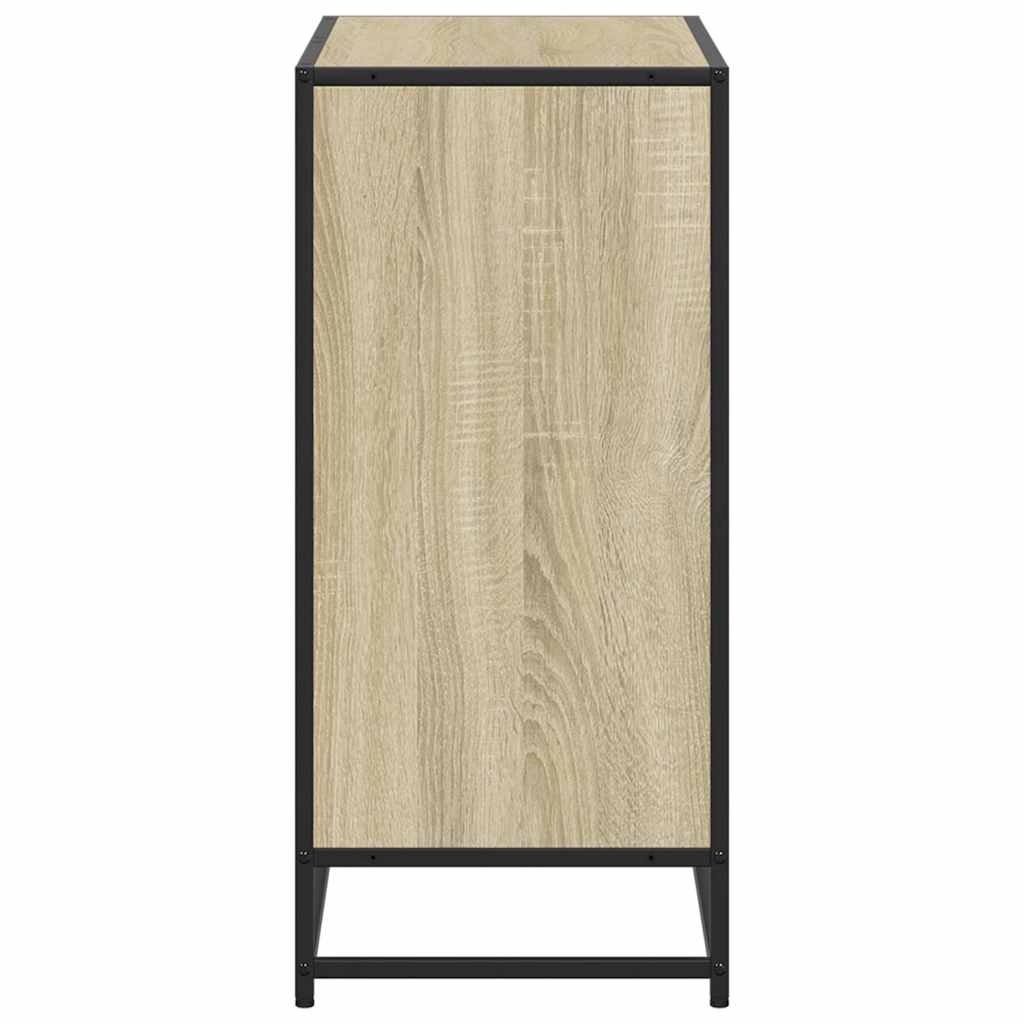 VidaXL Boekenkast 80x35x76 cm bewerkt hout sonoma eikenkleurig