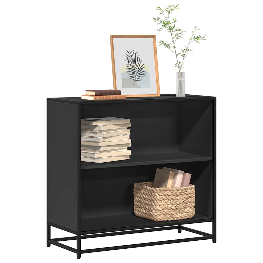 VidaXL Boekenkast 80x35x76 cm bewerkt hout zwart