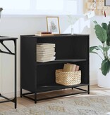 VidaXL Boekenkast 80x35x76 cm bewerkt hout zwart