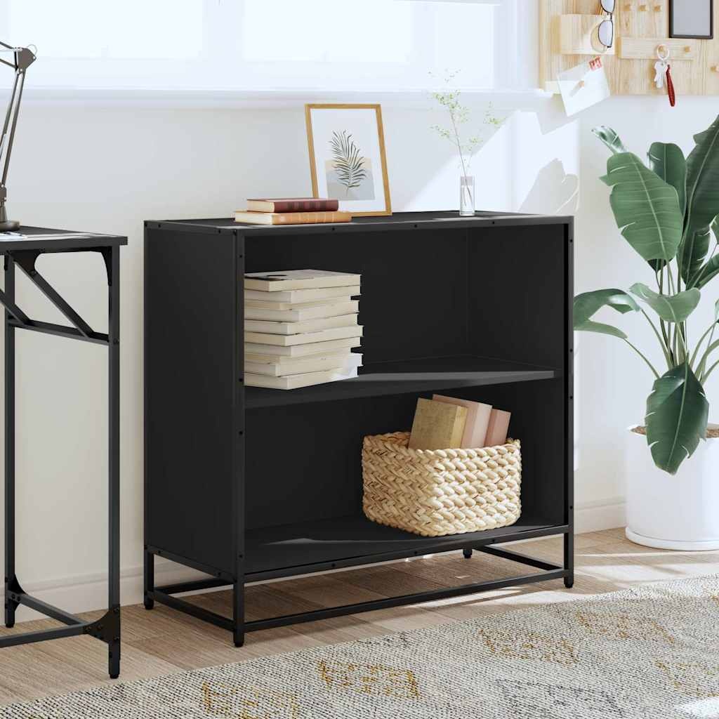 VidaXL Boekenkast 80x35x76 cm bewerkt hout zwart