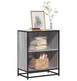 VidaXL Boekenkast 60x35x76 cm bewerkt hout grijs sonoma eikenkleurig