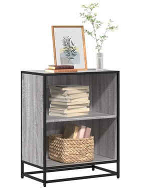 VidaXL Boekenkast 60x35x76 cm bewerkt hout grijs sonoma eikenkleurig