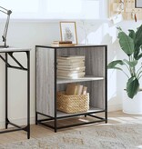 VidaXL Boekenkast 60x35x76 cm bewerkt hout grijs sonoma eikenkleurig