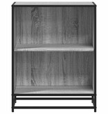 VidaXL Boekenkast 60x35x76 cm bewerkt hout grijs sonoma eikenkleurig