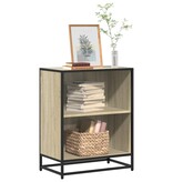 VidaXL Boekenkast 60x35x76 cm bewerkt hout sonoma eikenkleurig