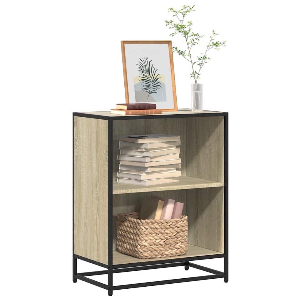 VidaXL Boekenkast 60x35x76 cm bewerkt hout sonoma eikenkleurig