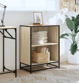 VidaXL Boekenkast 60x35x76 cm bewerkt hout sonoma eikenkleurig