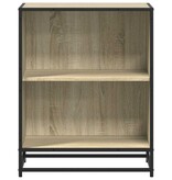 VidaXL Boekenkast 60x35x76 cm bewerkt hout sonoma eikenkleurig