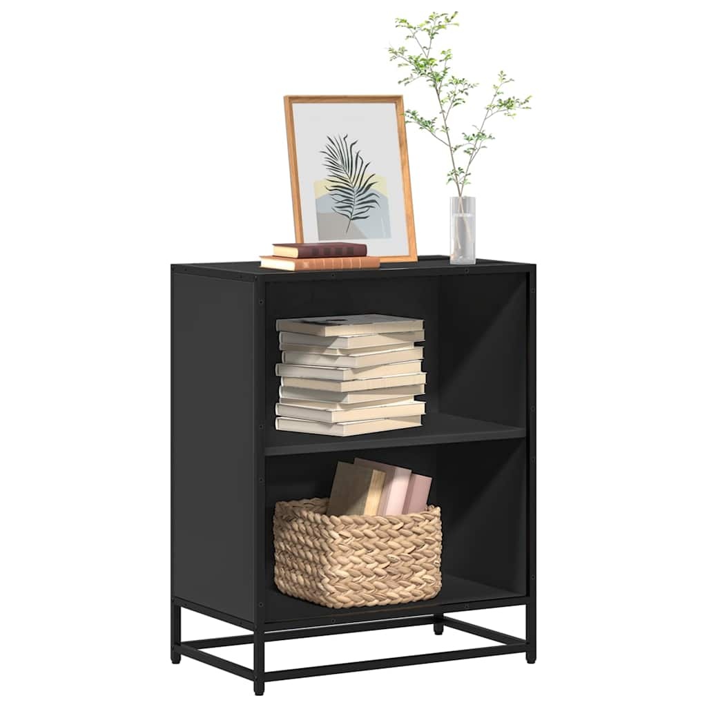 VidaXL Boekenkast 60x35x76 cm bewerkt hout zwart