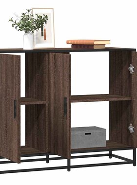 VidaXL Dressoir 94x35x76 cm bewerkt hout bruin eikenkleur