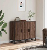 VidaXL Dressoir 94x35x76 cm bewerkt hout bruin eikenkleur