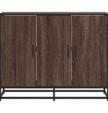 VidaXL Dressoir 94x35x76 cm bewerkt hout bruin eikenkleur