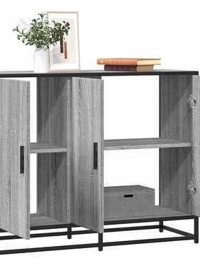 VidaXL Dressoir 94x35x76 cm bewerkt hout grijs sonoma eikenkleurig
