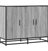 VidaXL Dressoir 94x35x76 cm bewerkt hout grijs sonoma eikenkleurig