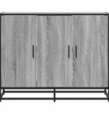 VidaXL Dressoir 94x35x76 cm bewerkt hout grijs sonoma eikenkleurig