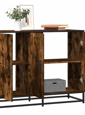 VidaXL Dressoir 94x35x76 cm bewerkt hout gerookt eikenkleurig