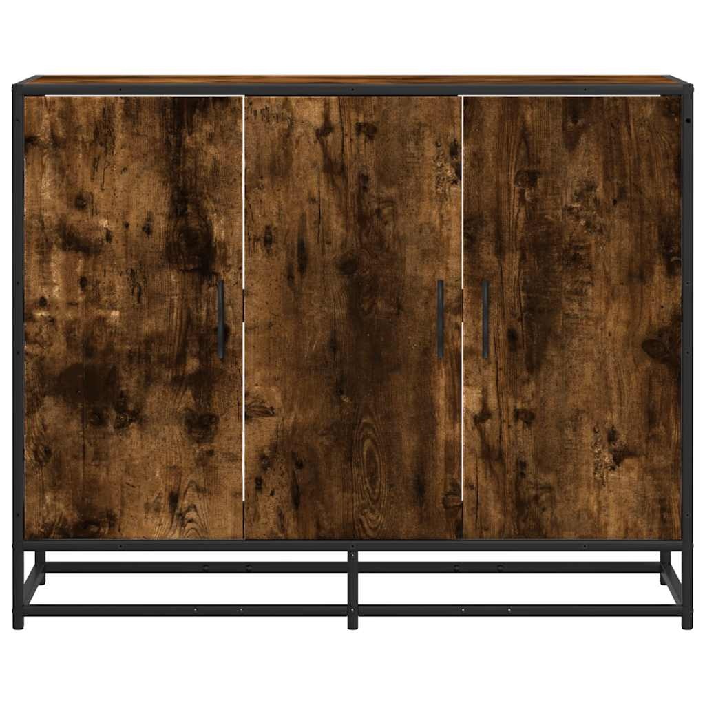 VidaXL Dressoir 94x35x76 cm bewerkt hout gerookt eikenkleurig