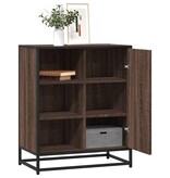 VidaXL Dressoir 62x35x76 cm bewerkt hout bruin eikenkleur