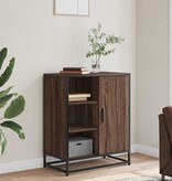 VidaXL Dressoir 62x35x76 cm bewerkt hout bruin eikenkleur