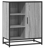 VidaXL Dressoir 62x35x76 cm bewerkt hout grijs sonoma eikenkleurig