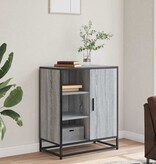 VidaXL Dressoir 62x35x76 cm bewerkt hout grijs sonoma eikenkleurig