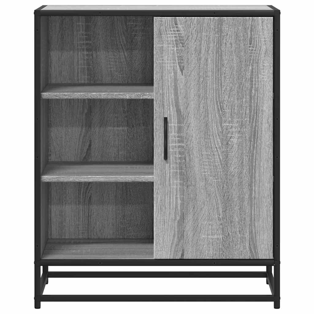 VidaXL Dressoir 62x35x76 cm bewerkt hout grijs sonoma eikenkleurig