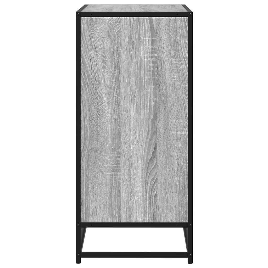 VidaXL Dressoir 62x35x76 cm bewerkt hout grijs sonoma eikenkleurig