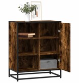 VidaXL Dressoir 62x35x76 cm bewerkt hout gerookt eikenkleurig