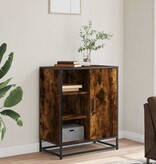 VidaXL Dressoir 62x35x76 cm bewerkt hout gerookt eikenkleurig