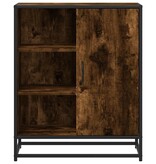 VidaXL Dressoir 62x35x76 cm bewerkt hout gerookt eikenkleurig