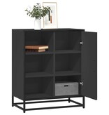 VidaXL Dressoir 62x35x76 cm bewerkt hout zwart