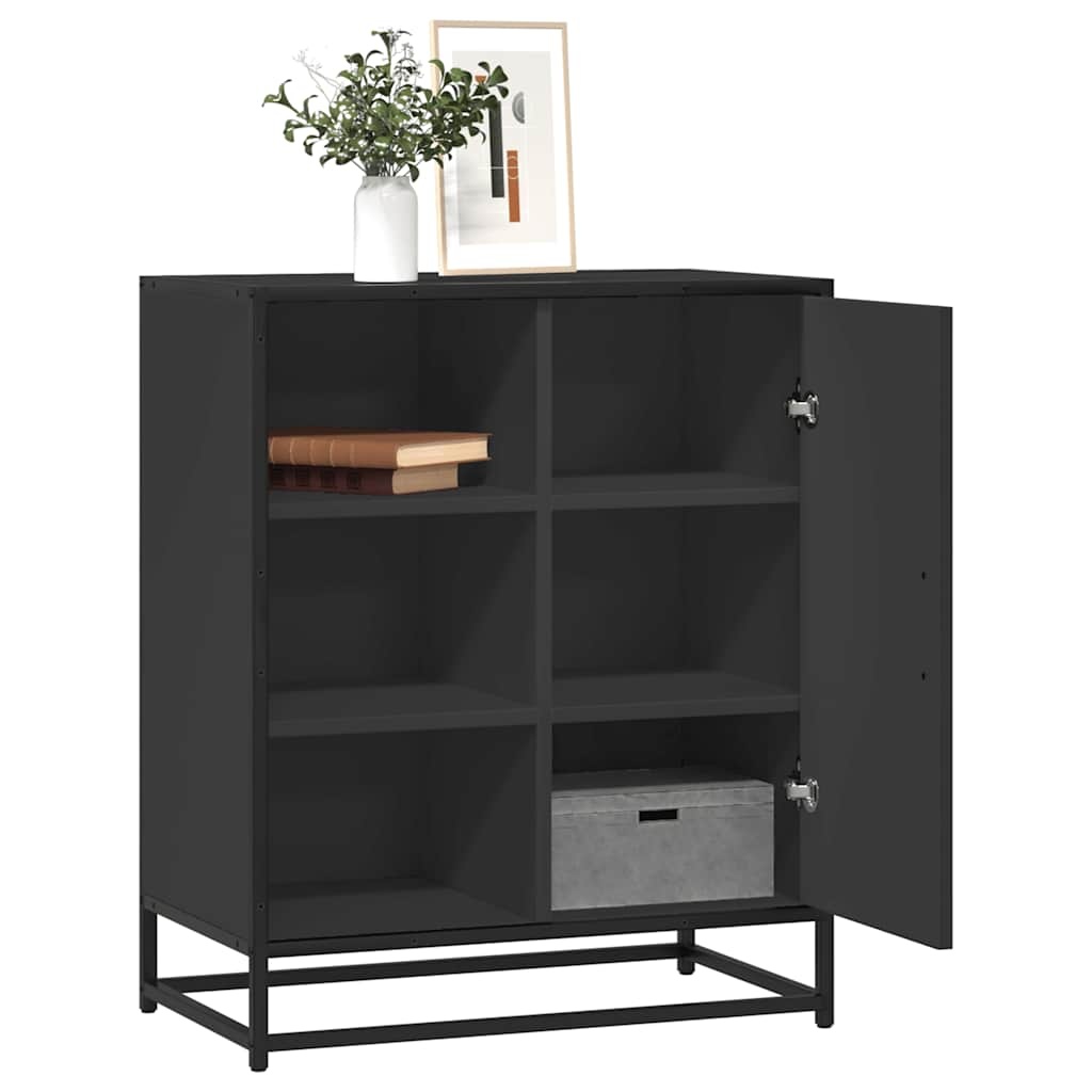 VidaXL Dressoir 62x35x76 cm bewerkt hout zwart