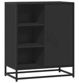 VidaXL Dressoir 62x35x76 cm bewerkt hout zwart